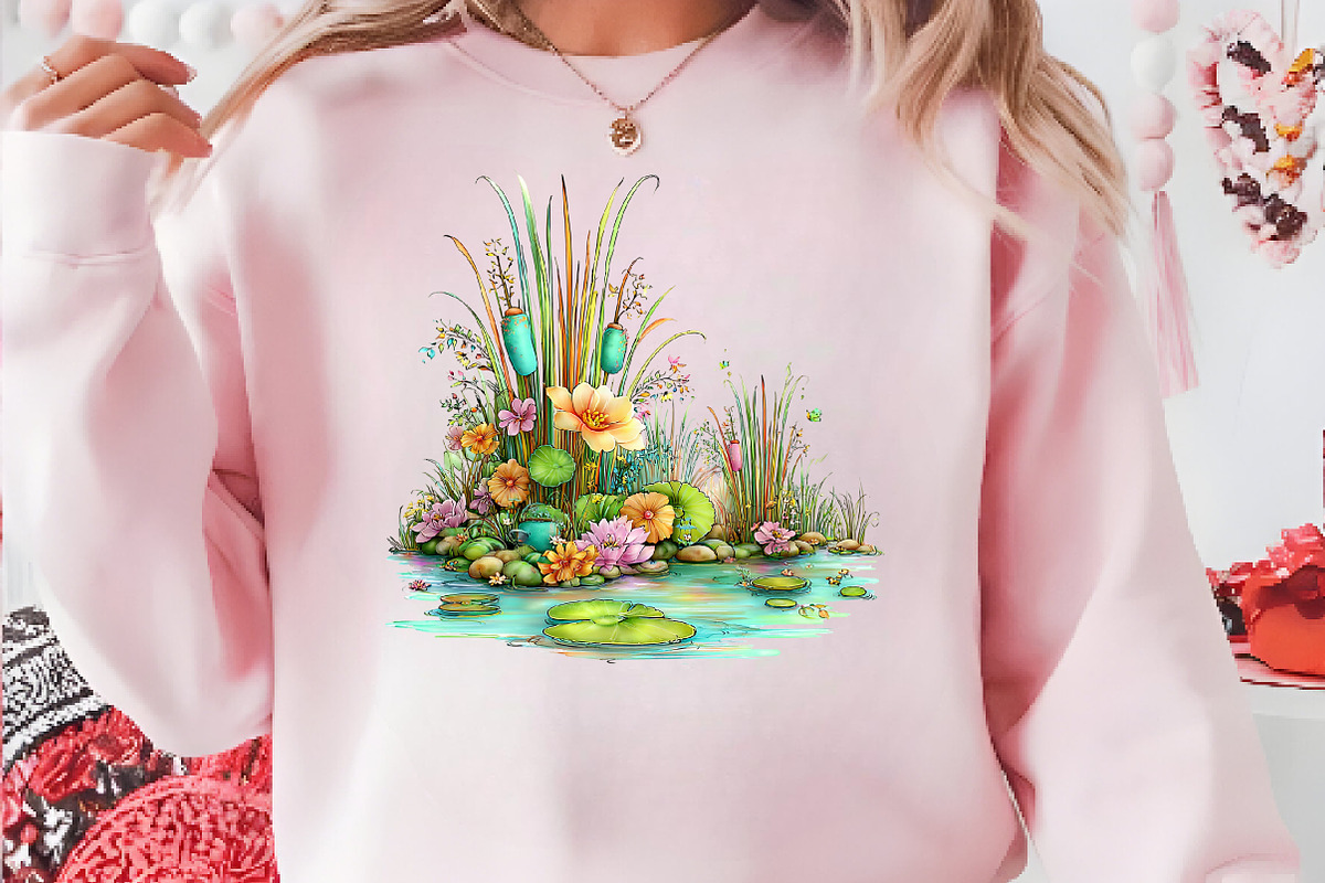Lake Scene Nature Landscape, a Seasonal Illustration by CreationArt (Photo 2 of 6)