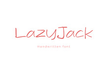 LazyJack Handwriting Font