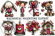 Whimsical Valentine Clipart, an Illustration by OK Design (Thumbnail 2 of 6)