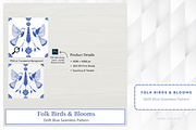 Folk Birds & Blooms, a Pattern Graphic by AMMi (Thumbnail 4 of 4)