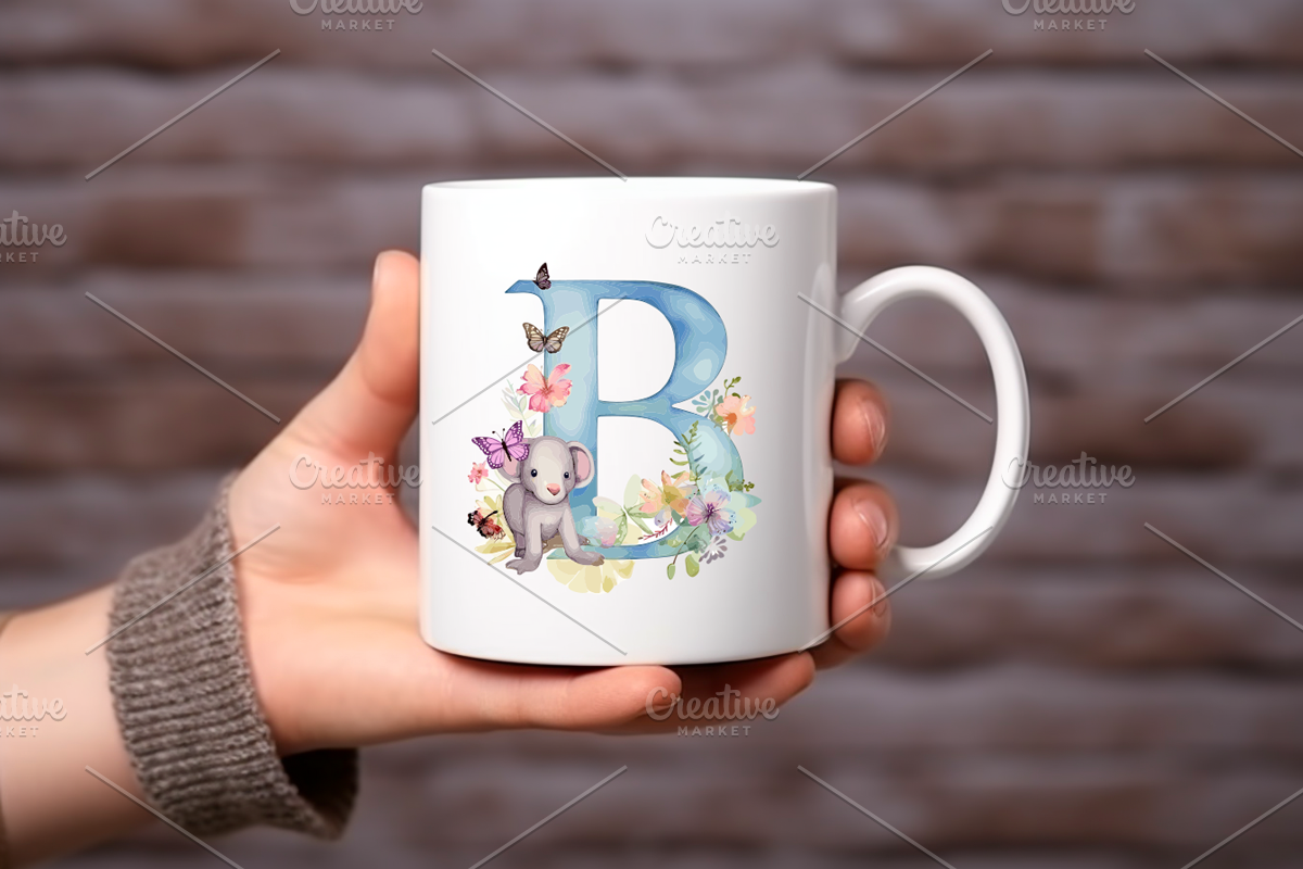 Floral Alphabet With Cute Animal Set, an Education Illustration by Genius Graph (Photo 3 of 6)