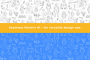STEM Robotics Clipart & Pattern, a Technology Illustration by VasilkovS (Thumbnail 3 of 5)