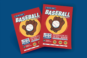 Baseball Competition Flyer, a Flyer Template by megarez