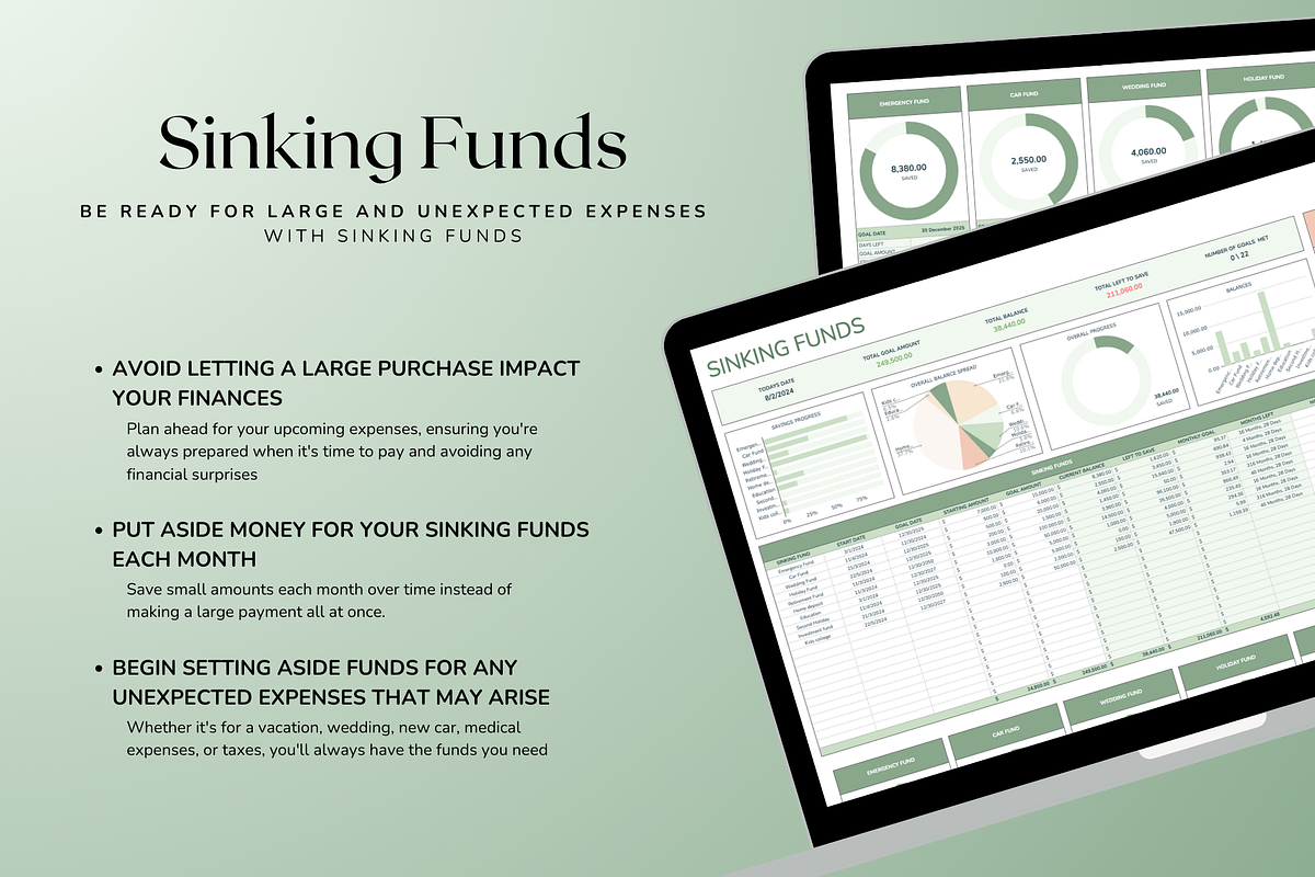 Ultimate Weekly Budget - Green, a Templates & Theme by The Creative Plans co (Photo 6 of 10)