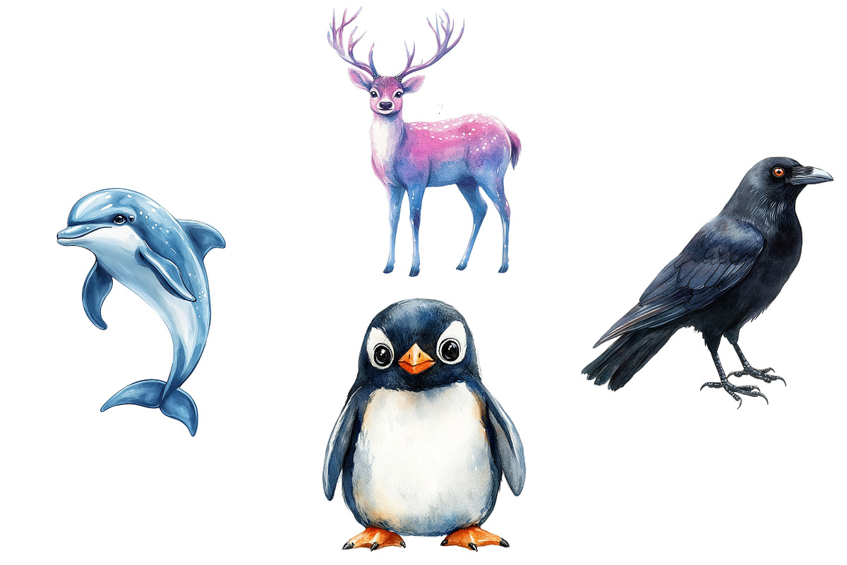 Cute Evil Animals Clipart, an Illustration by Craft Nest (Photo 4 of 7)