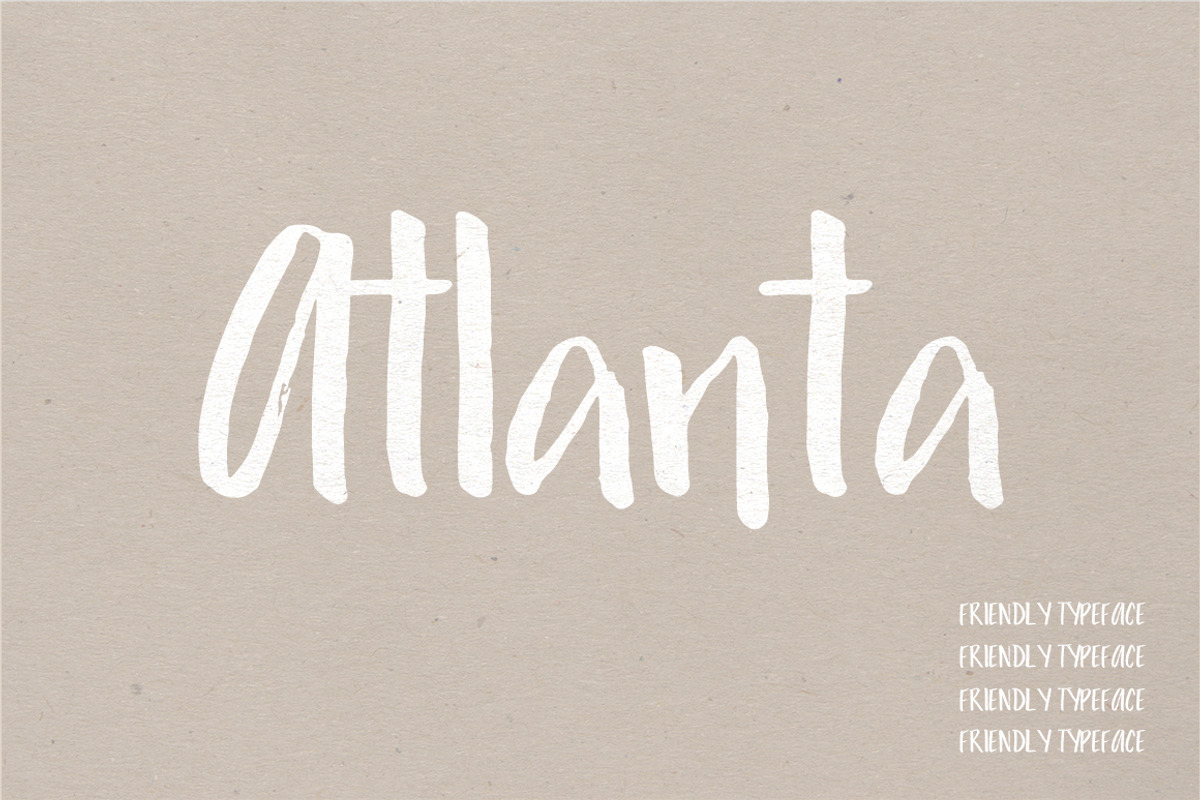 Atlanta | Friendly Typeface preview 5