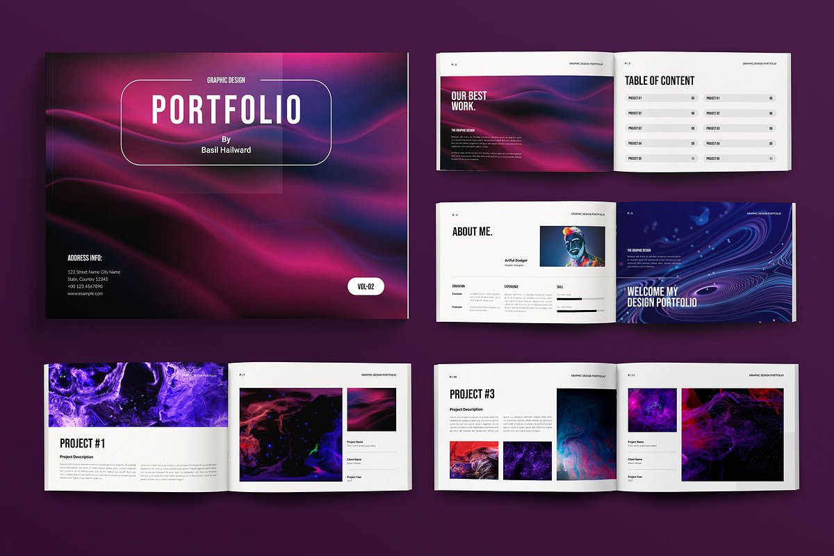Colorful Portfolio Layout Landscape, a Brochure Template by Seeing-art (Photo 1 of 10)