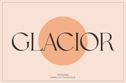 Glacior - Modern Display Serif Font, a Serif Font by Narrow Type