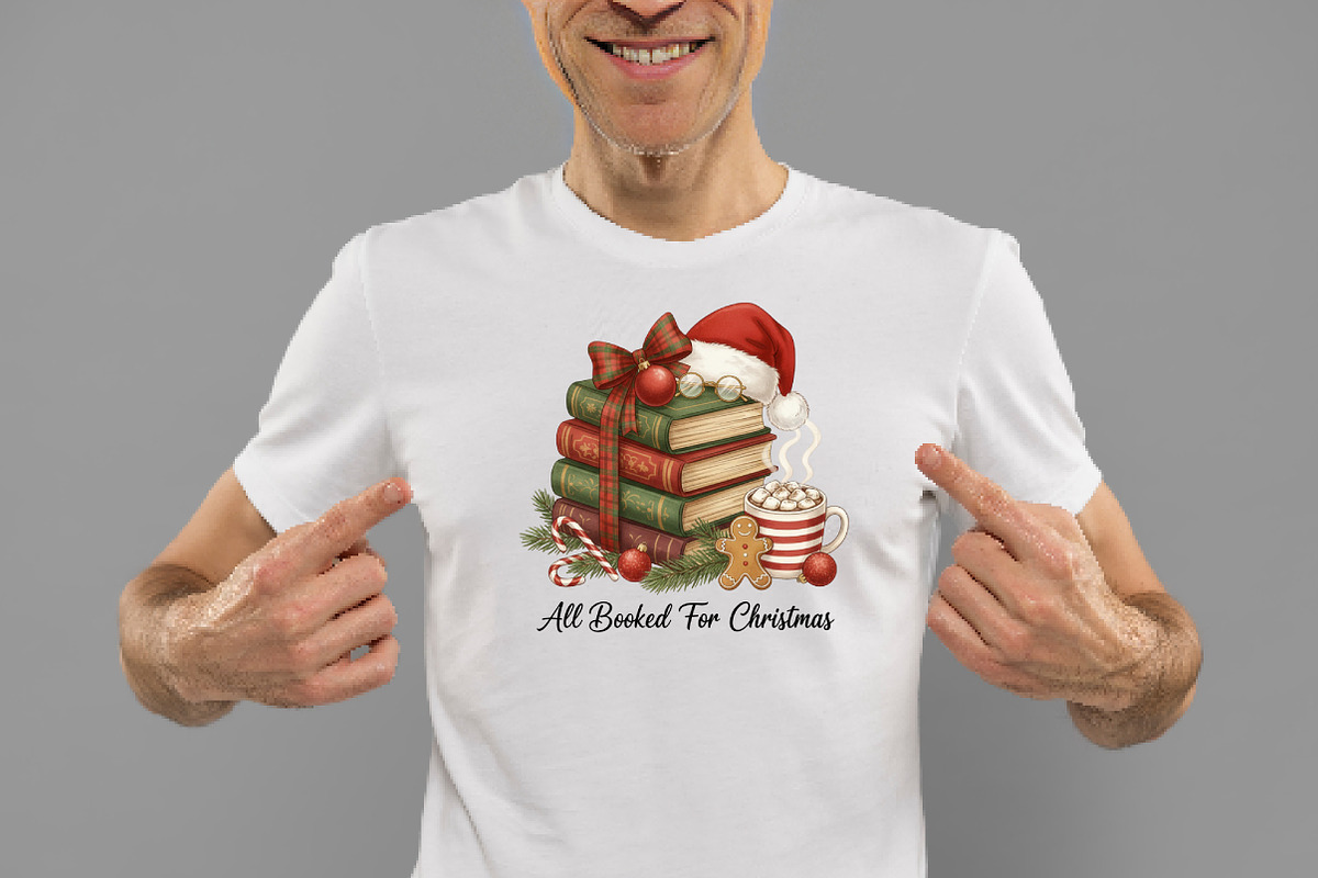 Book Lover Christmas PNG, an Illustration by Daily.Designs (Photo 2 of 5)