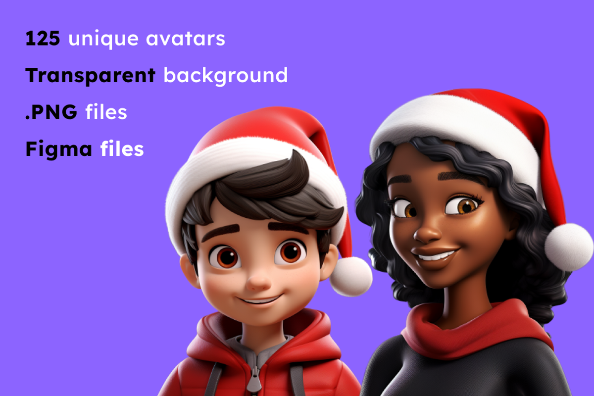 125 Animoji - Christmas Children, a Characters & Person 3D Model by Digital Blood (Photo 2 of 9)