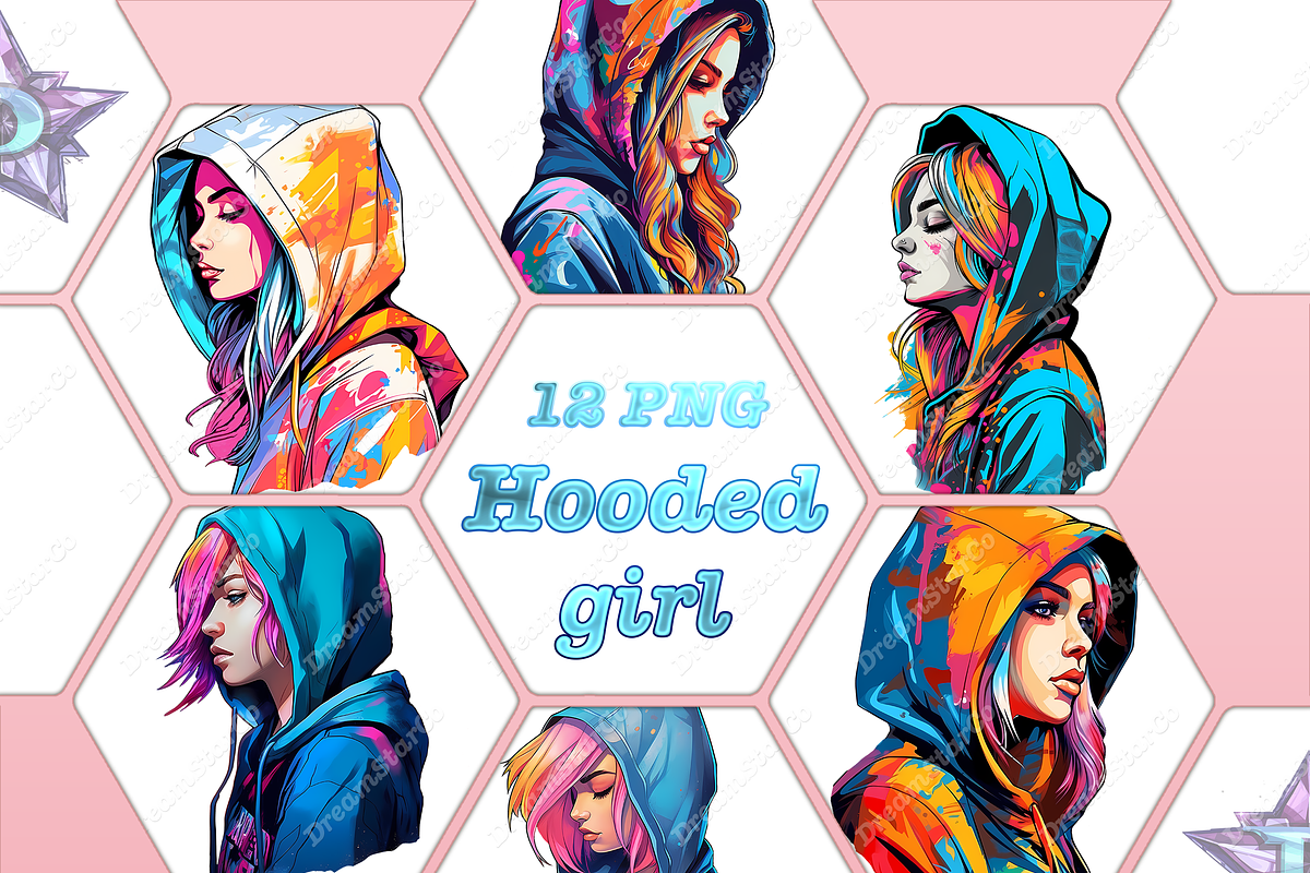 Hooded Girl clipart, an Object Graphic by DreamerStarCo (Photo 1 of 5)
