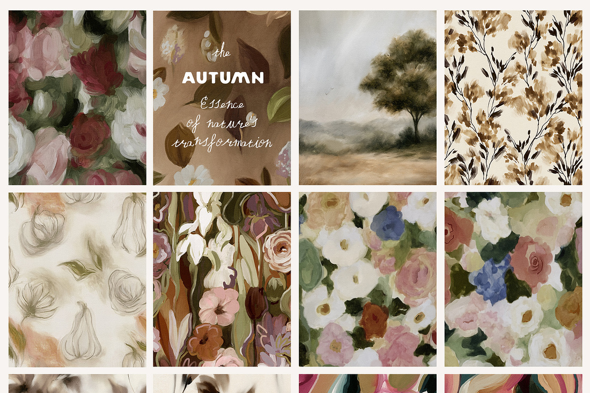 Hand-Painted Autumn Backgrounds, a Background Graphic by Lana Elanor (Photo 9 of 15)