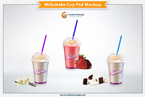 Milkshake Psd Mockup