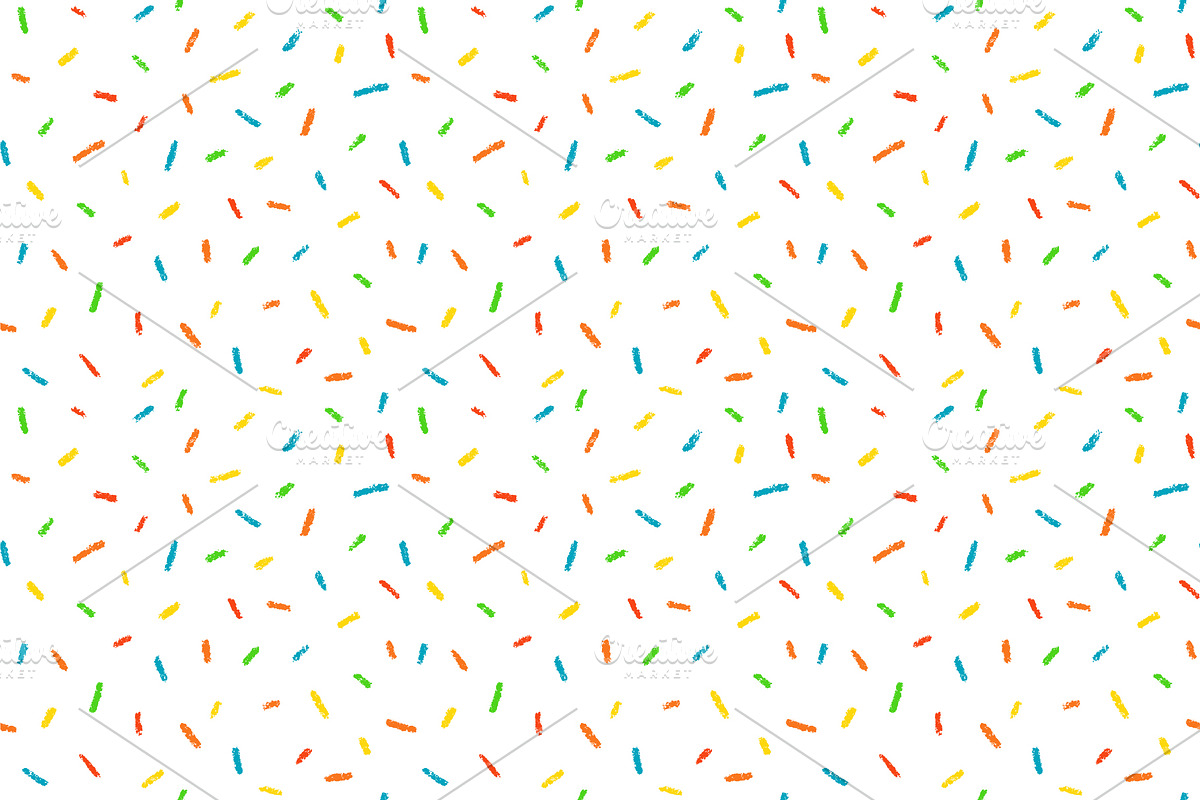 Crayon Donut Seamless Pattern, a Pattern Graphic by Elena Pimukova (Photo 2 of 3)