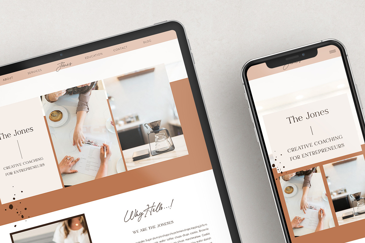 The Jones - Showit Website Template, a Websites & App Template by Gillian Sarah (Photo 1 of 3)