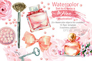 Watercolor Set to create a fashion i, a Decorative Illustration by Gulnara Khadeeva (Thumbnail 1 of 5)