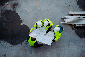 High angle view of engineers and, a Person Photo by HalfPoint