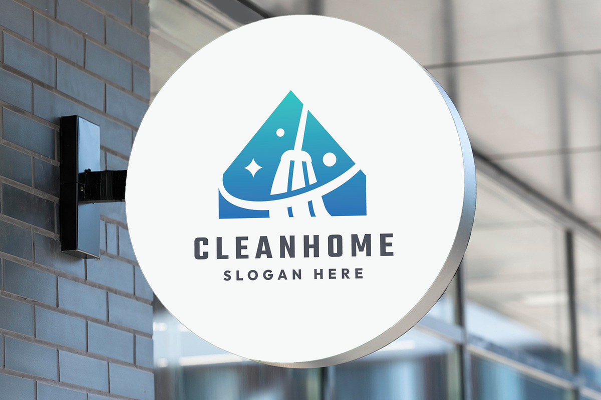 Clean Home Service Logo, a Branding & Logo Template by Design_Planet (Photo 1 of 4)
