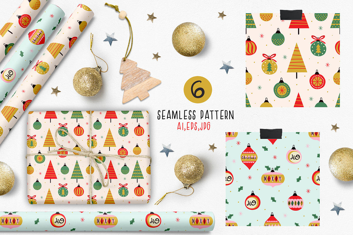 Christmas ornaments collection, a Seasonal Illustration by NataKa (Photo 5 of 10)