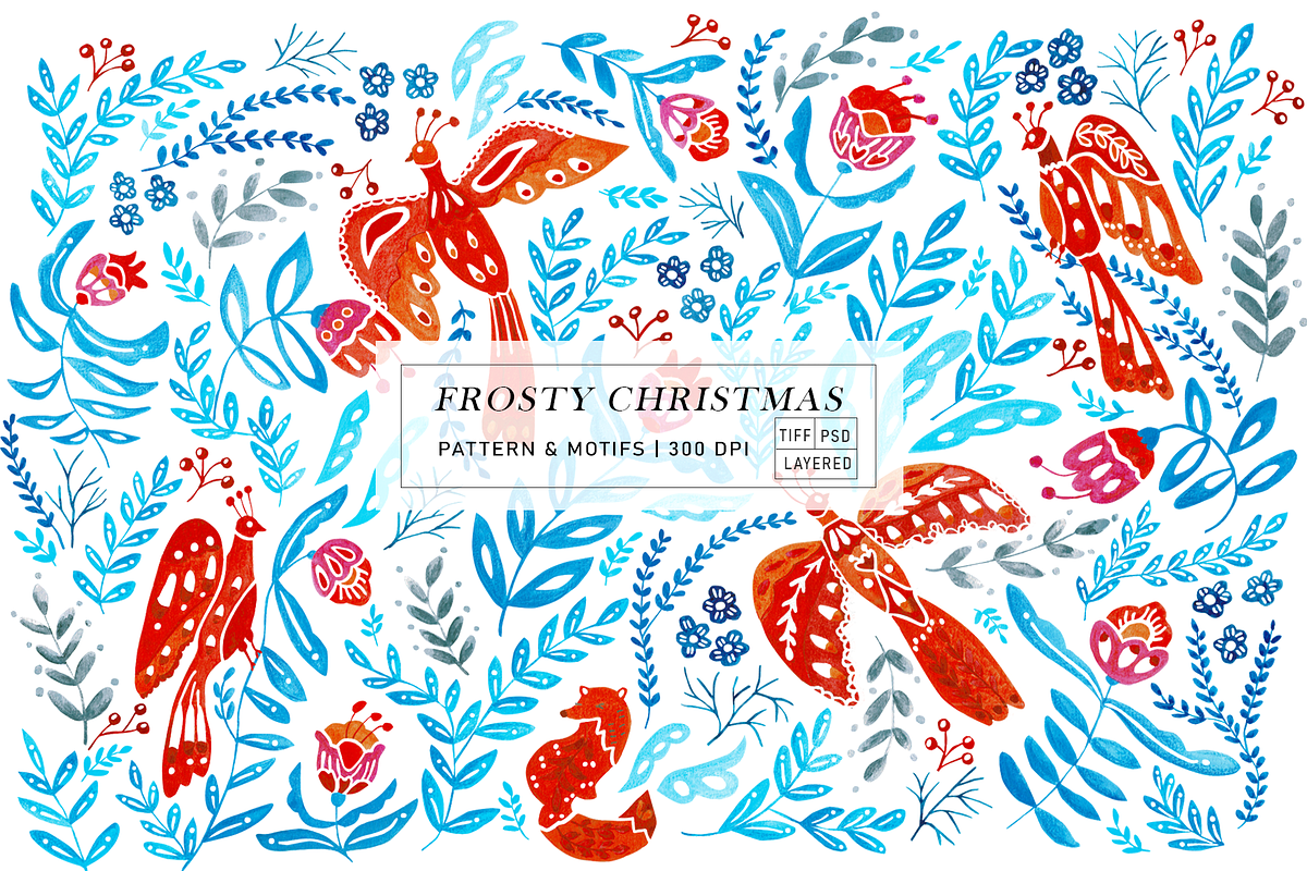 Frosty Christmas, a Pattern Graphic by Arie Clares (Photo 2 of 11)