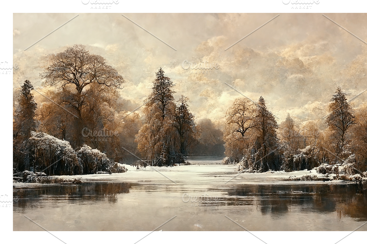 Wipe Co - Rococo Winter Landscapes, a Decorative Illustration by milatovar (Photo 12 of 16)