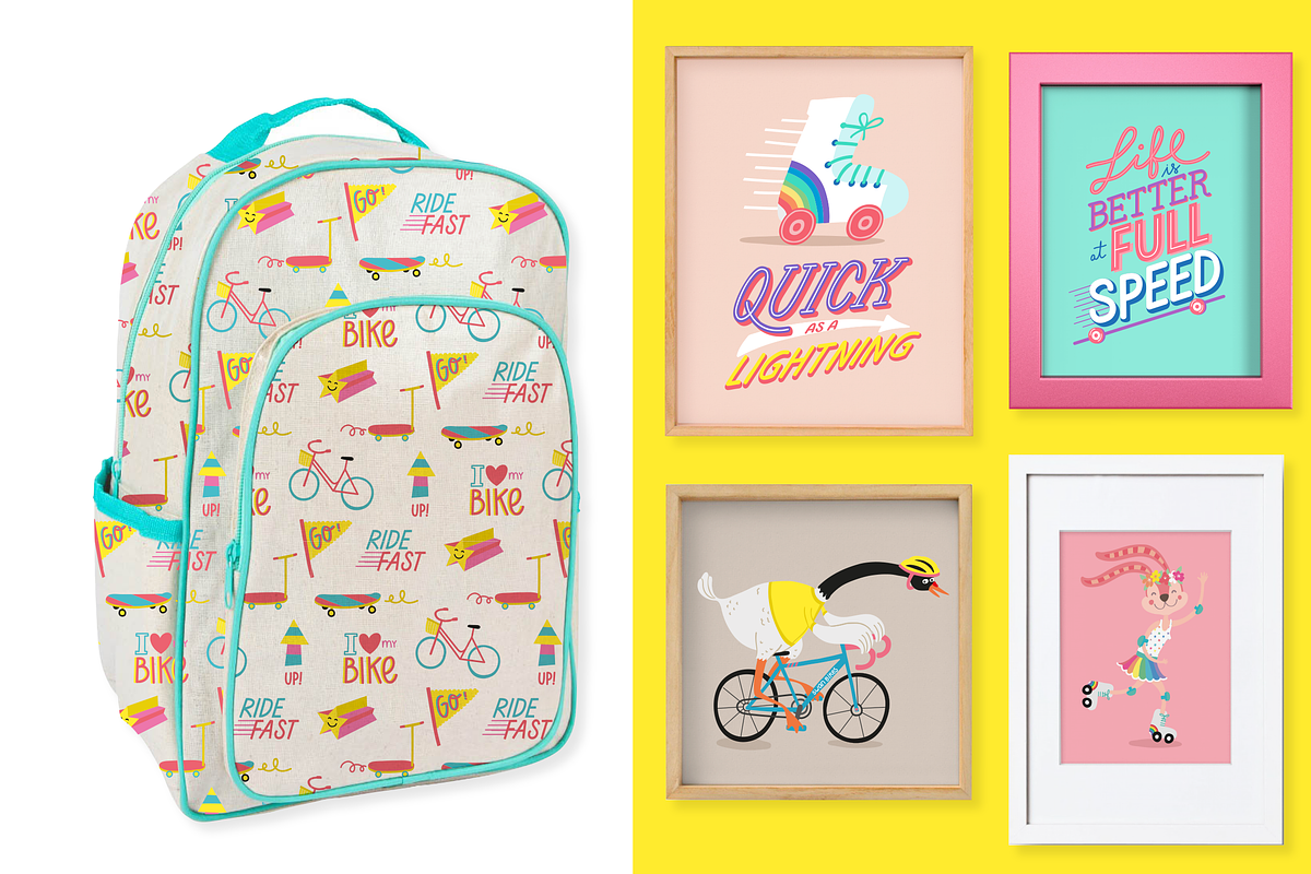 Let's go on wheels, an Animal Illustration by Isa De Gregorio (Photo 6 of 8)