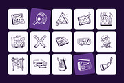 Music Doodle Icon Set, an Outline Icon by Vectors Market (Thumbnail 6 of 8)