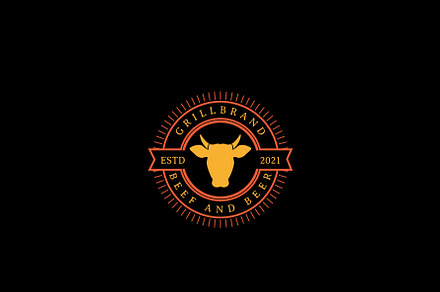 Premium Steak House Logo Design preview 2