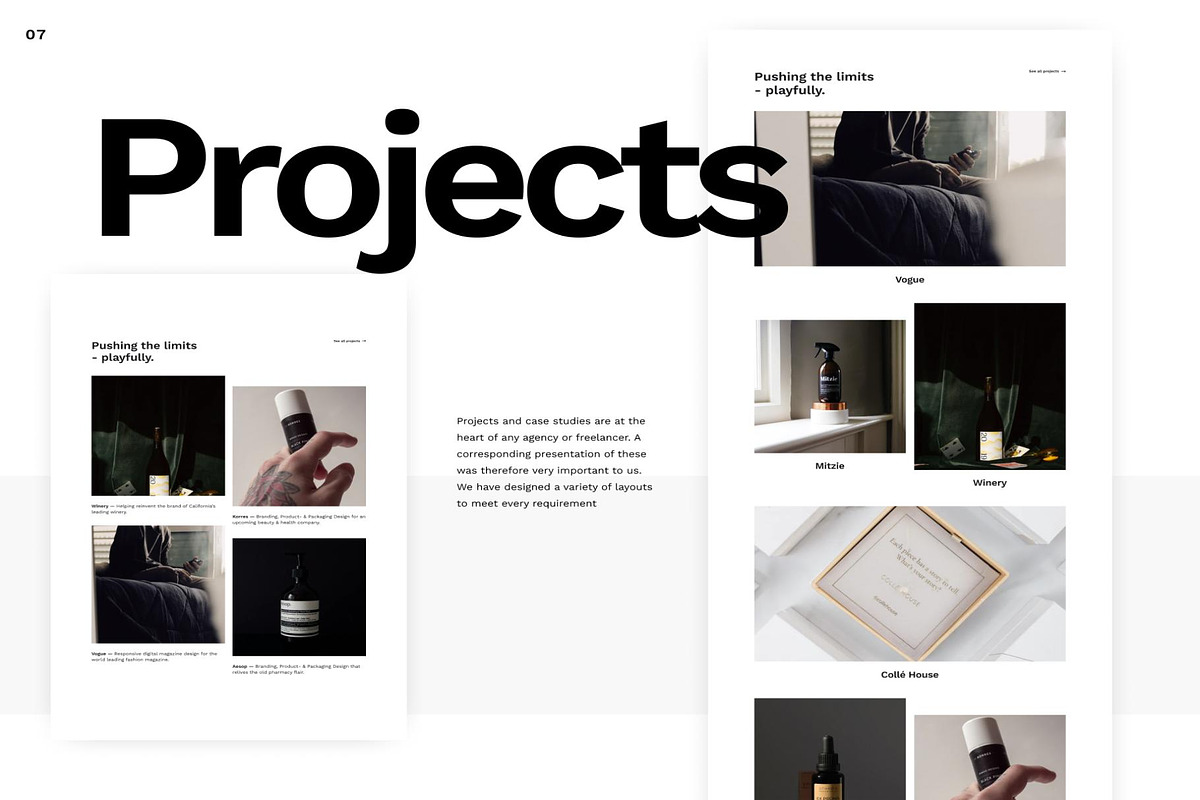 Werk UI 110 modern website layouts, an UI Kit Template by Lumina_ui_ux202 (Photo 6 of 10)