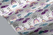 Cute pandas & rainbows  patterns, a Pattern Graphic by Tkoko vectors & patterns (Thumbnail 5 of 6)