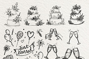 Wedding Clipart Icons Line Art black, a Person Illustration by artinspirestudio (Thumbnail 3 of 9)