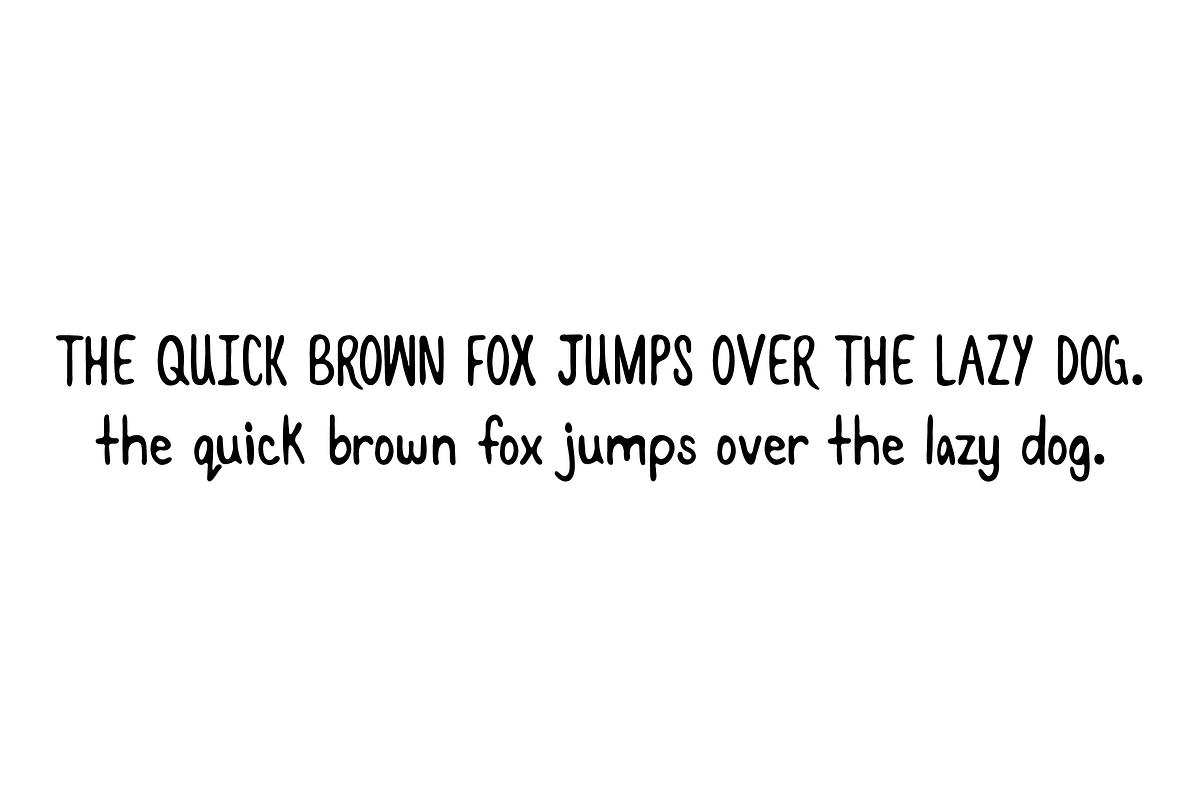 Delighted Handwritten Thick Font preview 3
