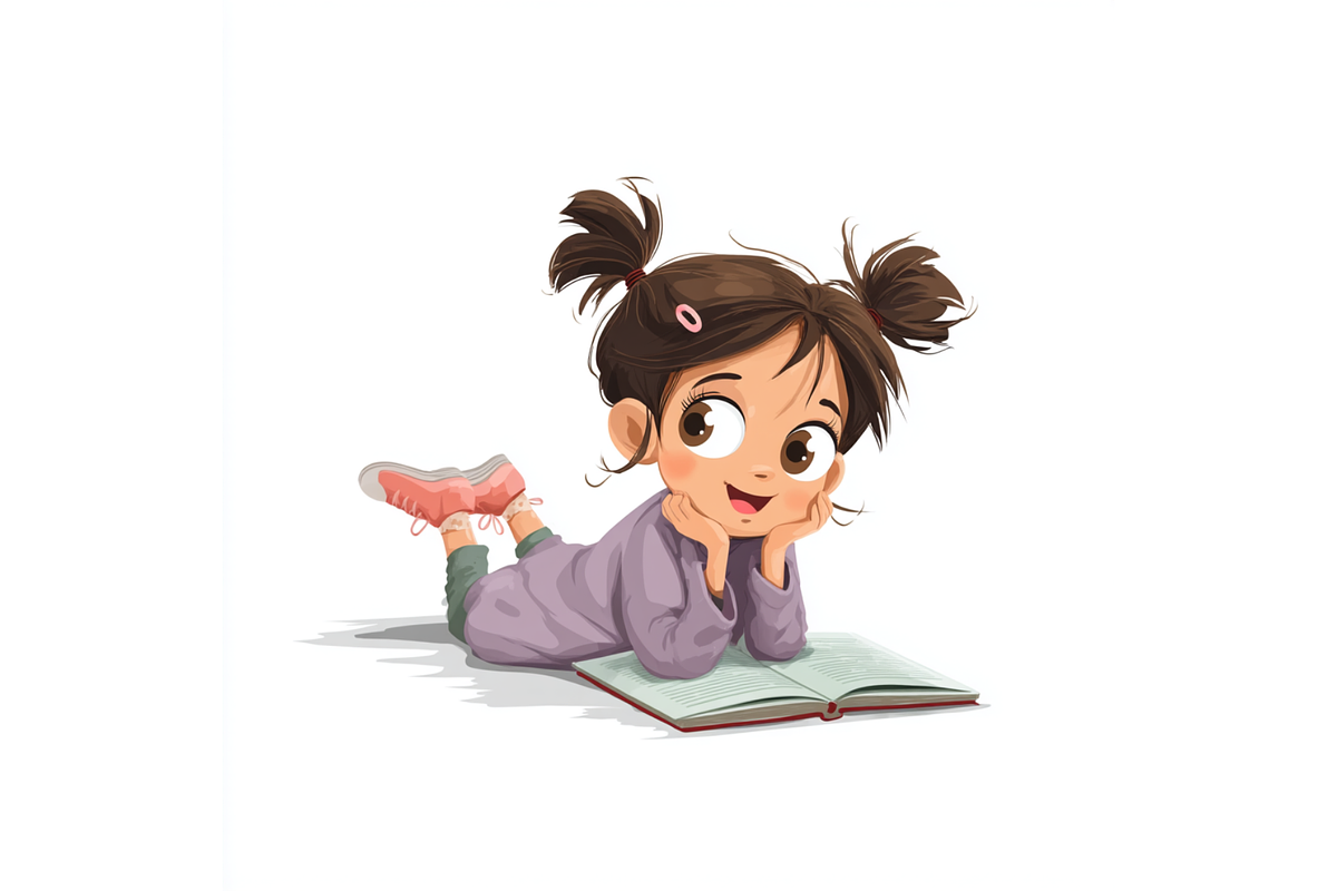 Prompt Spring Reading Clipart, a Seasonal Illustration by Creative design (Photo 2 of 7)
