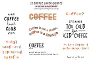 Coffee Lover & Coffeeshop Clipart, a Food Illustration by Ruslana Lubenets (Thumbnail 8 of 16)