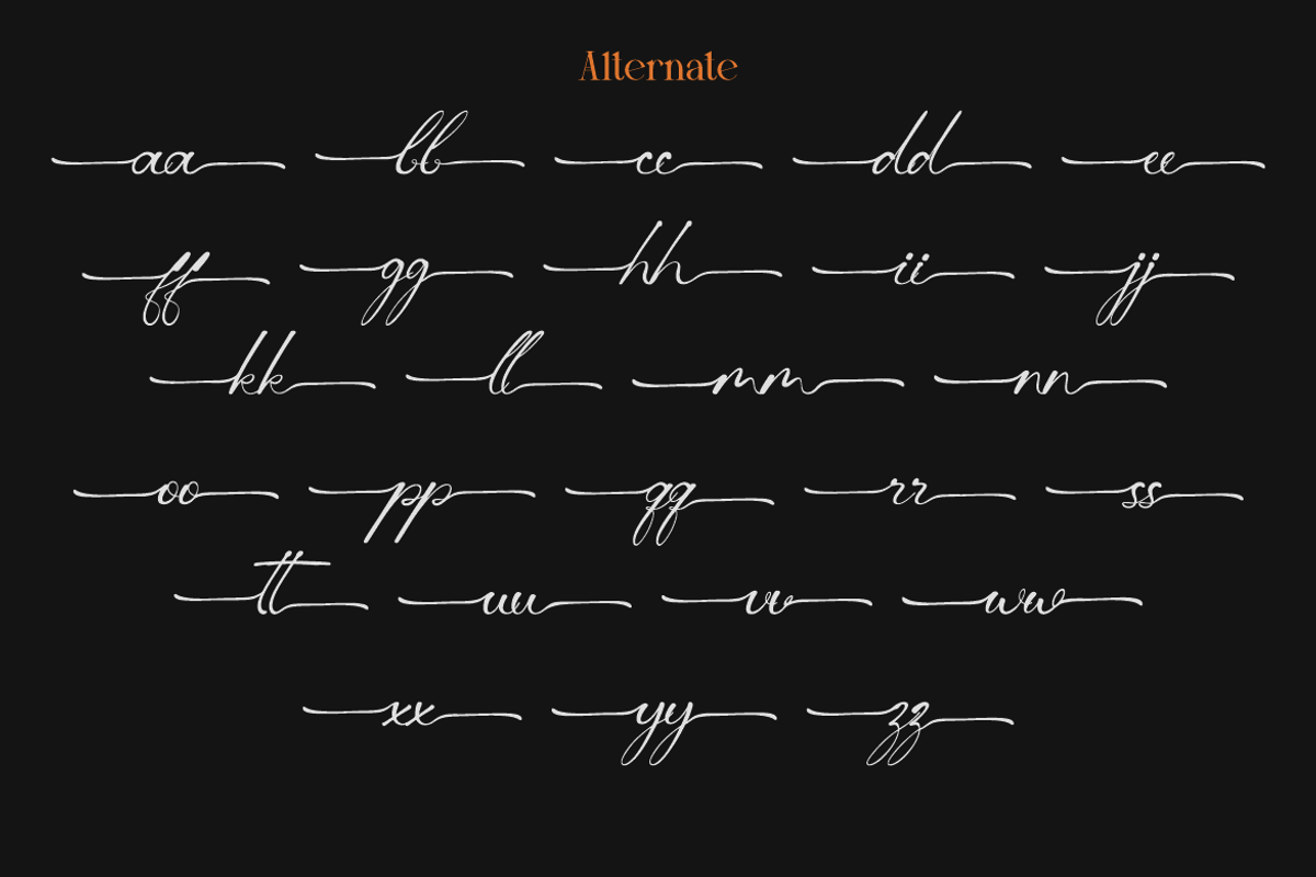 Lorenna - Elegant Duo Font, a Handwritten Font by MaikoHatta (Photo 9 of 11)