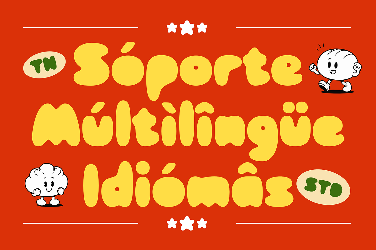 Crumb Buns - Retro Chunky Sans Font, a Sans Serif Font by Typia Nesia (Photo 12 of 12)