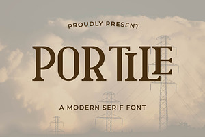 Portile Creative Serif Typeface