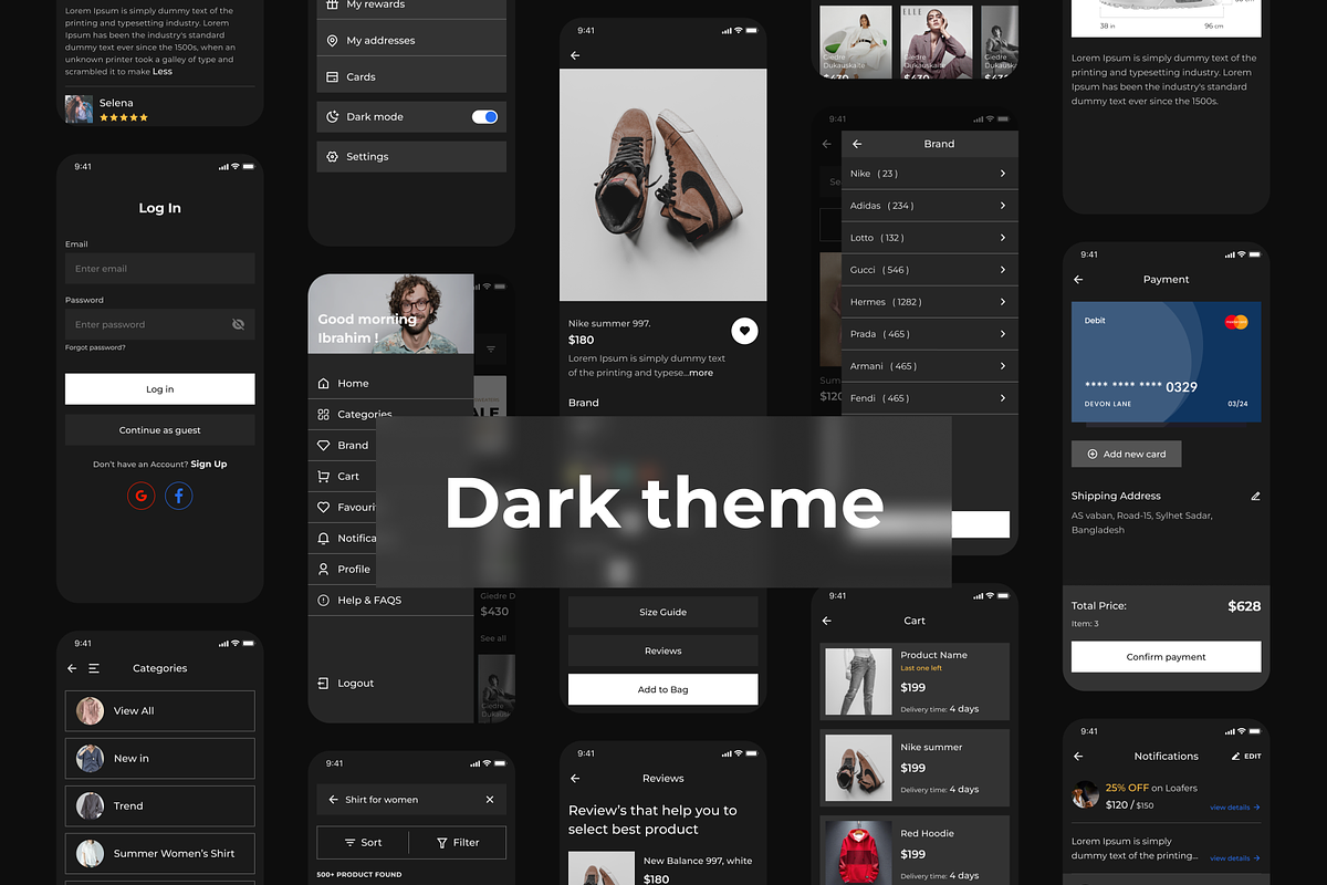 eCommerce Mobile App UI Kit, an App Template by IbrahimKhalil3 (Photo 3 of 5)