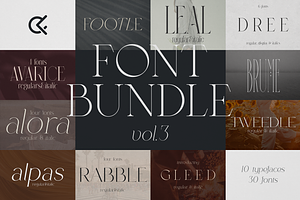 SALE! Font Bundle Vol.3 - 30 Fonts