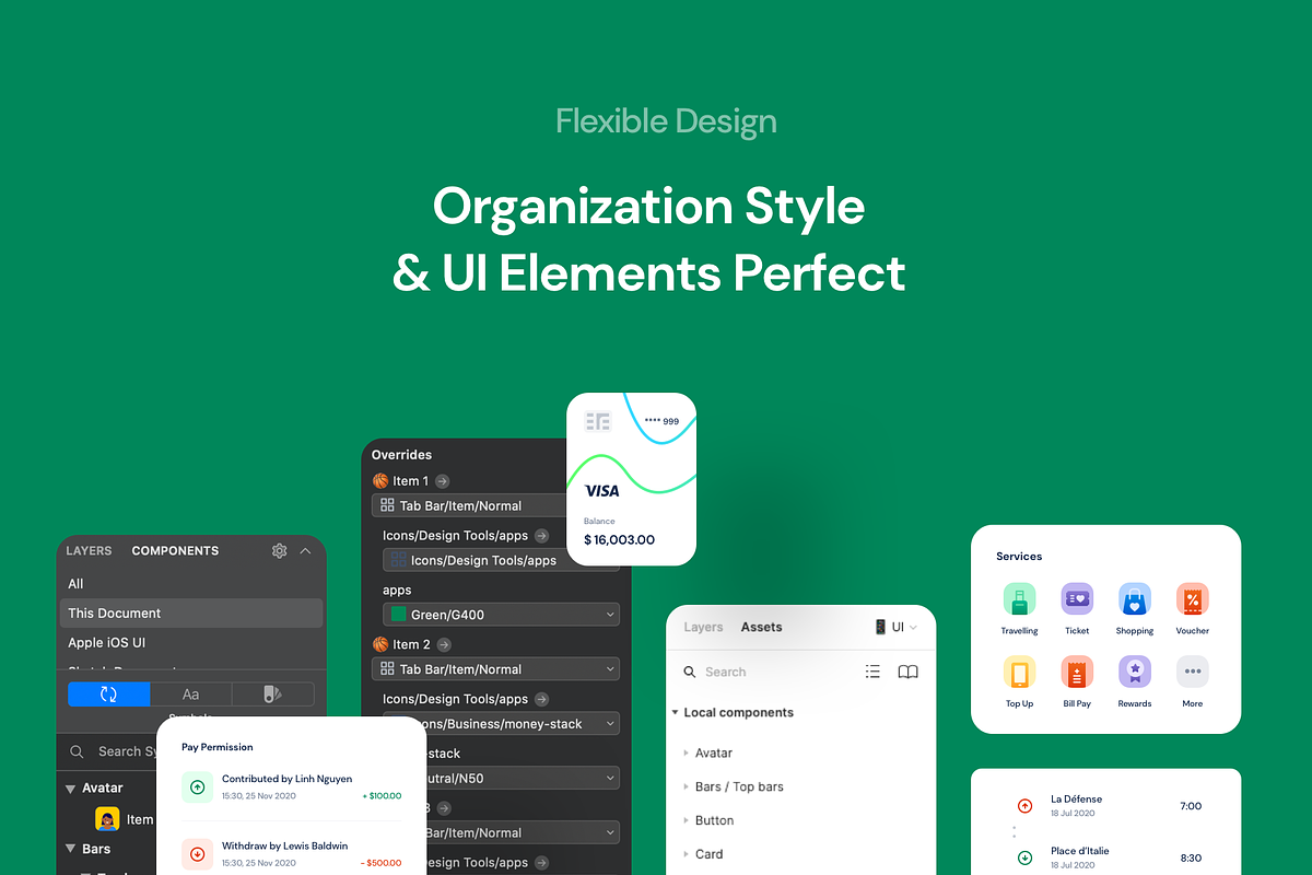 CaPay Wallet iOS UI Kit, an UI Kit Template by CaDesign (Photo 3 of 7)