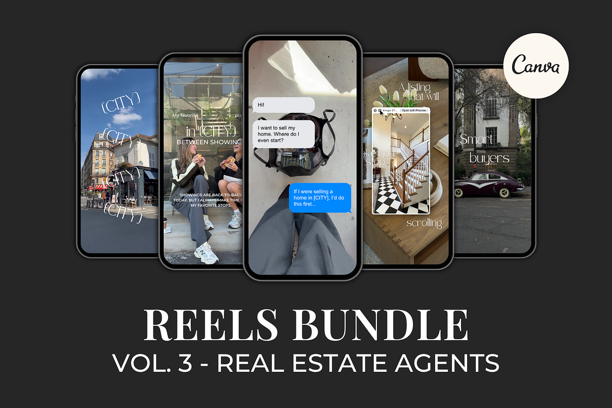 Real Estate Instagram Reels Bundle, a Social Media Template by Meraki Templates (Photo 1 of 7)