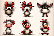 Quirky Farm Animals Clipart, an Illustration by Digital Artistic99 (Thumbnail 3 of 9)