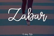 Zabar, a Script Font by Artstudio (Thumbnail 1 of 7)