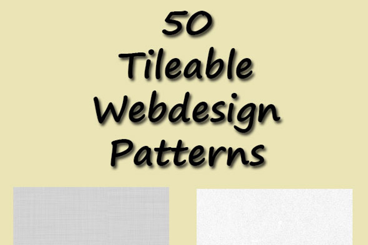 50 Tileable Webdesign Patterns