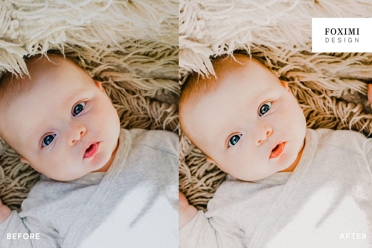 10 NEWBORN LIGHTROOM PRESETS, a Plug-in Add-On by FOXIMIDesign (Photo 2 of 11)