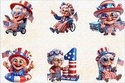 4th of July Grand Ma Sublimation Cli, an Illustration by SVGArt (Thumbnail 4 of 8)