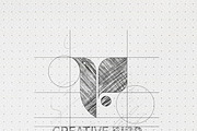 Pencil Sketch Logo Mockup V2, a Mockup by INTENTFX (Thumbnail 7 of 14)