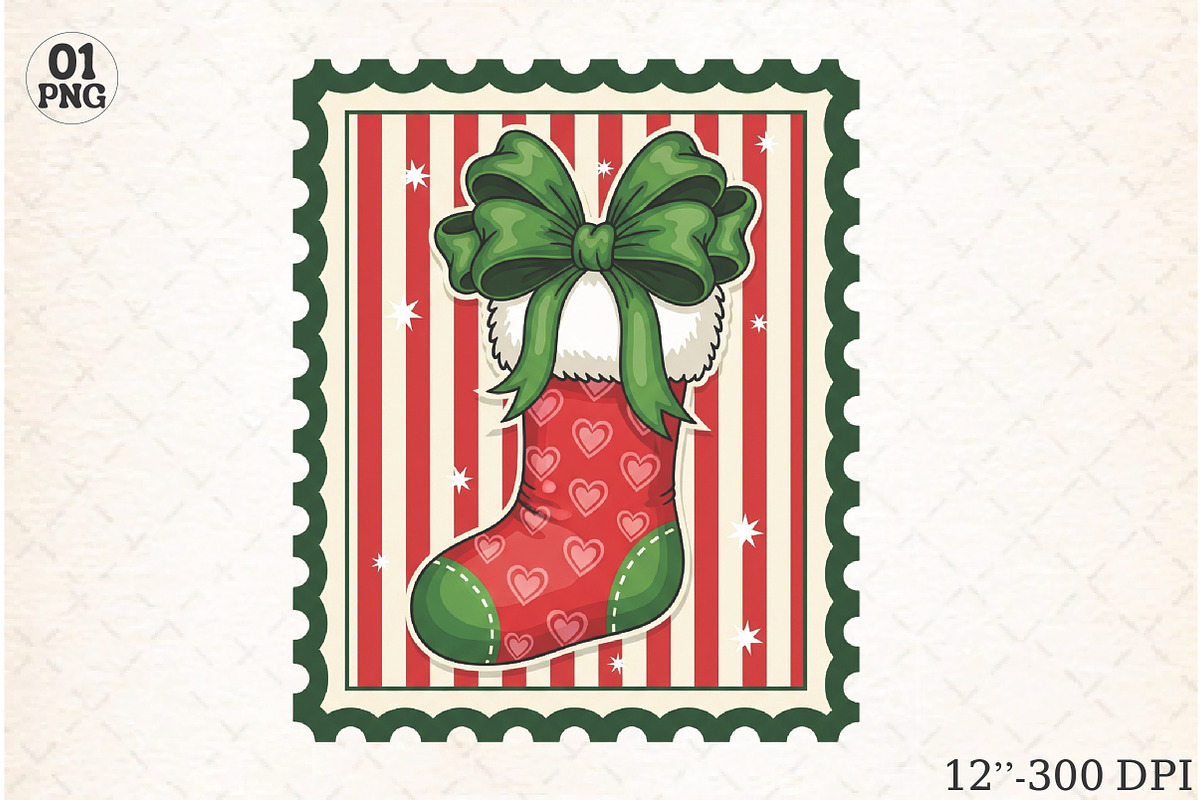 Christmas Coquette Stamps Clipart, an Illustration by Libby Wishes (Photo 6 of 11)