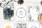 Noel Noir - Watercolor Christmas Set, an Illustration by Bibela (Thumbnail 7 of 10)