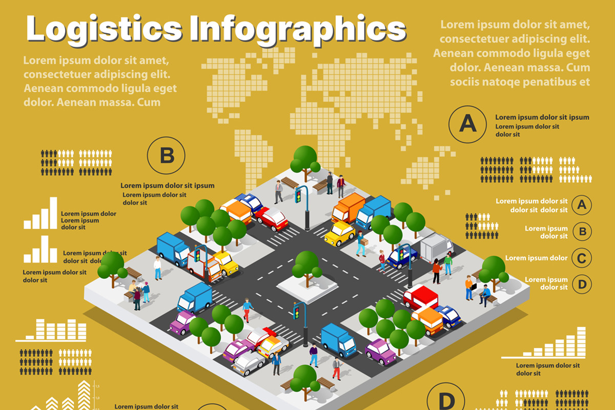 Logistic illustration infographics, a Technology Illustration by AlexZeL (Photo 1 of 4)